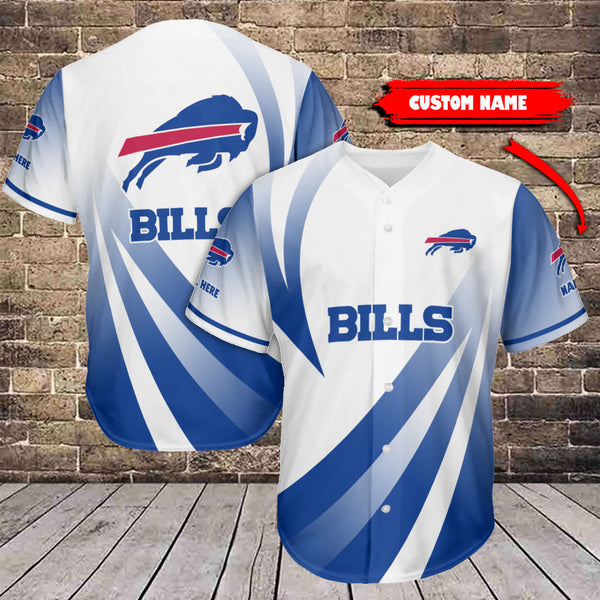 Buffalo Bills Personalized Baseball Jersey 048