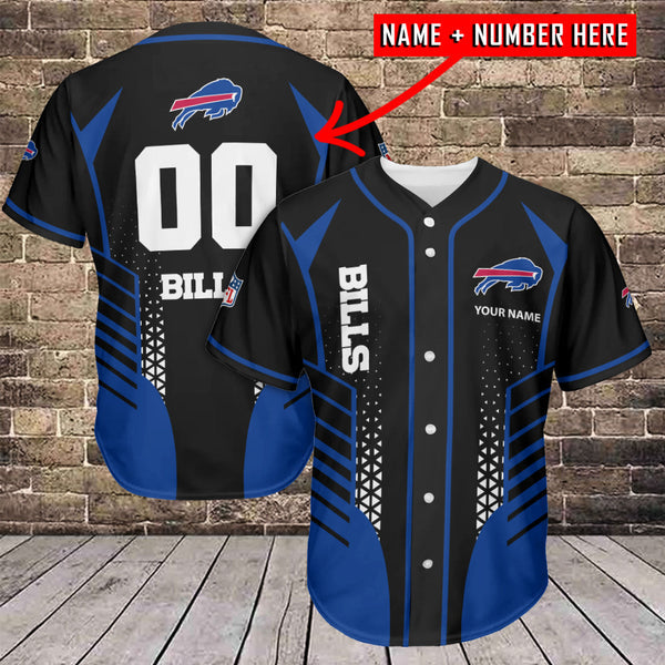 Buffalo Bills Personalized Baseball Jersey 045
