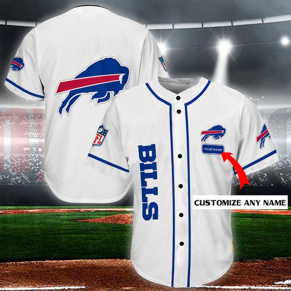Buffalo Bills Personalized Baseball Jersey 005