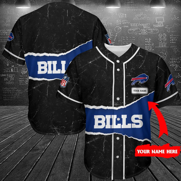 Buffalo Bills Personalized Baseball Jersey 046
