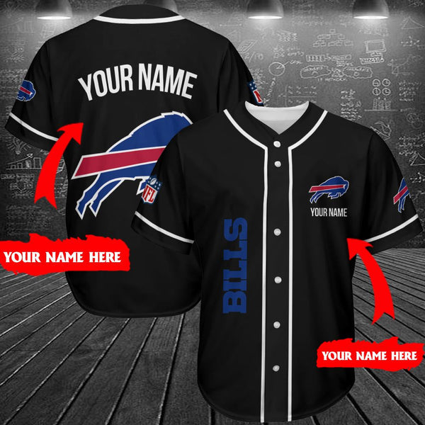 Buffalo Bills Personalized Baseball Jersey 004