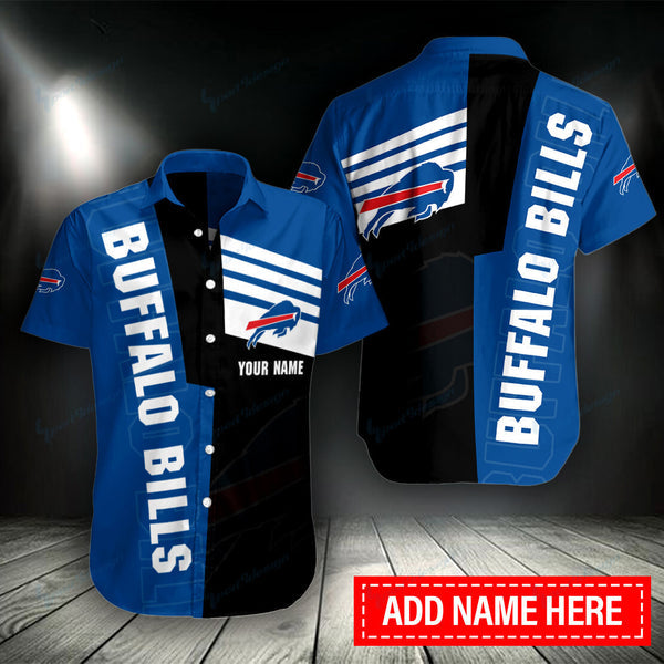 Buffalo Bills 2 (40) Personalized Hawaiian Button down shirt