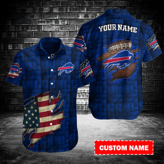 Buffalo Bills 2 (47) Personalized Hawaiian Button down shirt