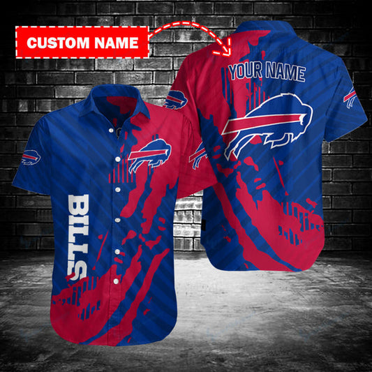 Buffalo Bills 2 (51) Personalized Hawaiian Button down shirt