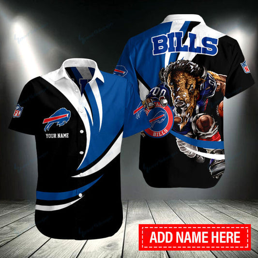 Buffalo Bills 2(53) Personalized Hawaiian Button down shirt