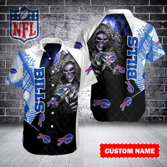Buffalo Bills 2 (60) Personalized Hawaiian Button down shirt