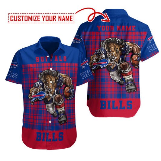 Buffalo Bills 2 (65) Personalized Hawaiian Button down shirt