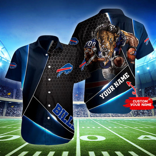 Buffalo Bills 2 (66) Personalized Hawaiian Button down shirt