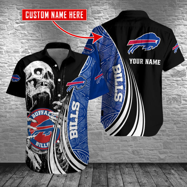 Buffalo Bills 2 (68) Personalized Hawaiian Button down shirt