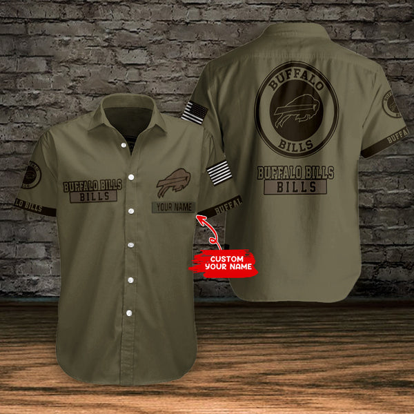 Buffalo Bills 2 (70) Personalized Hawaiian Button down shirt
