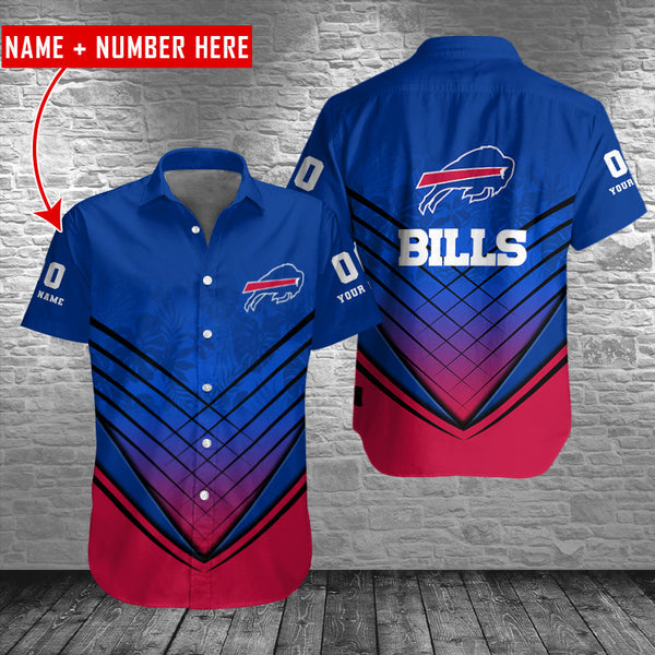 Buffalo Bills 2 (76) Personalized Hawaiian Button down shirt