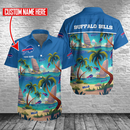Buffalo Bills 2 (84) Personalized Hawaiian Button down shirt