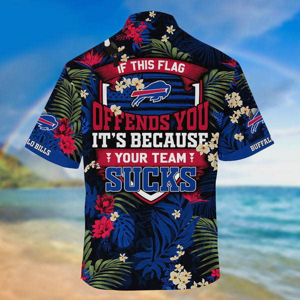 Buffalo Bills 2 (85) Personalized Hawaiian Button down shirt