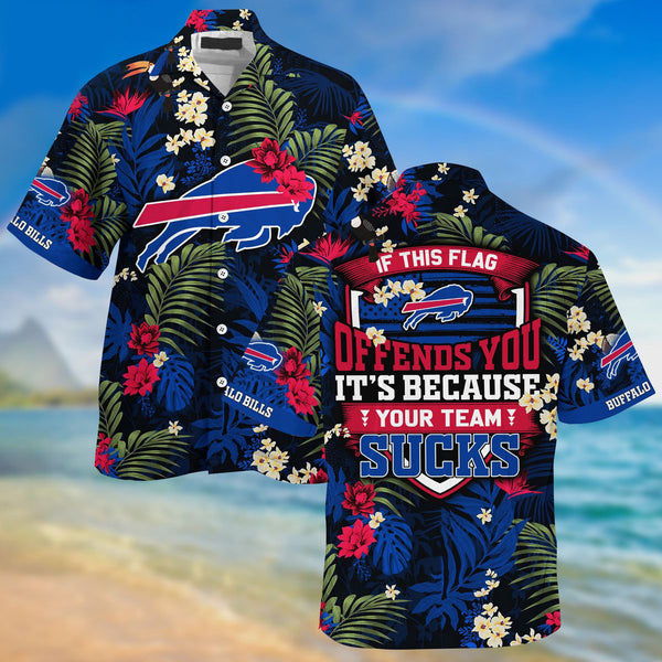Buffalo Bills 2 (85) Personalized Hawaiian Button down shirt