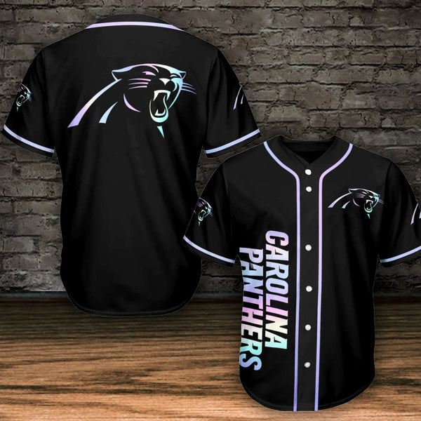 Carolina Panthers Personalized Baseball Jersey 023