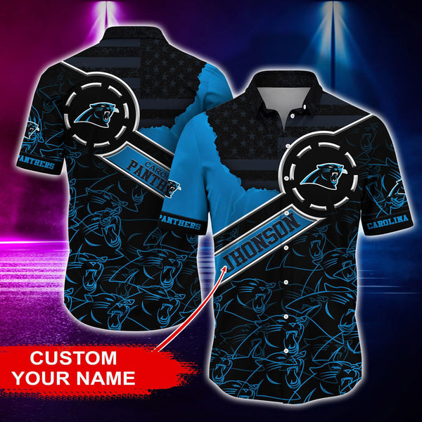 Carolina Panthers 2 (24) Personalized Hawaiian Button down shirt