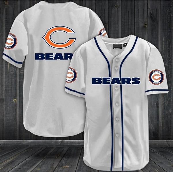 Chicago Bears Personalized Baseball Jersey 010