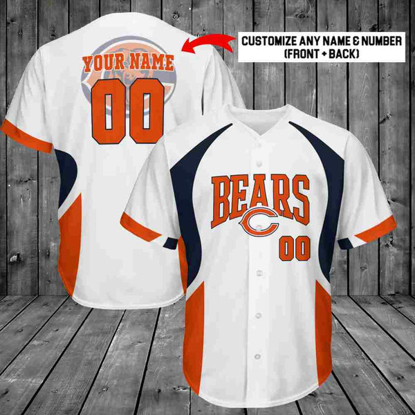 Chicago Bears Personalized Baseball Jersey 018