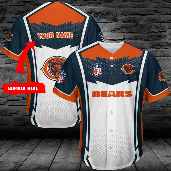 Chicago Bears Personalized Baseball Jersey 019