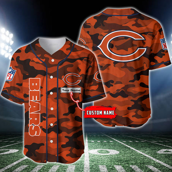 Chicago Bears Personalized Baseball Jersey 013