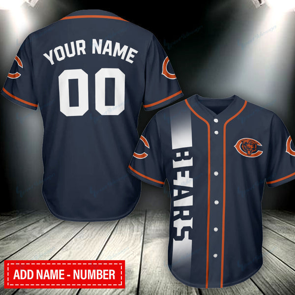 Chicago Bears Personalized Baseball Jersey 023