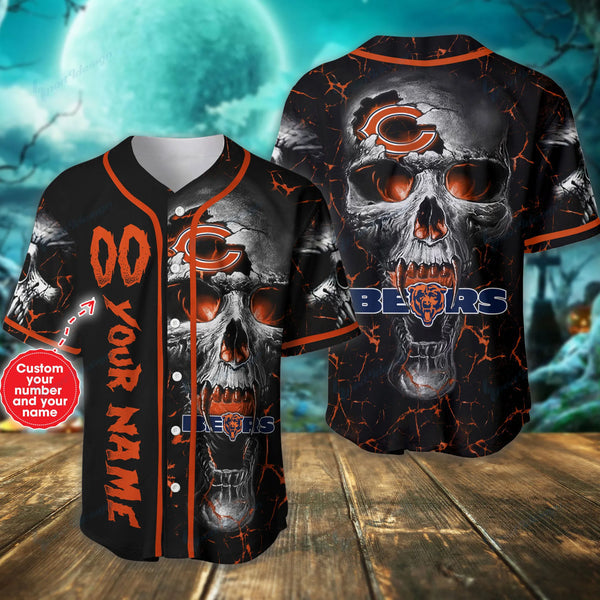 Chicago Bears Personalized Baseball Jersey 027
