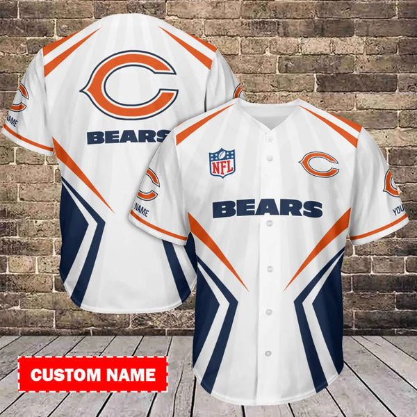 Chicago Bears Personalized Baseball Jersey 034