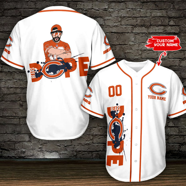 Chicago Bears Personalized Baseball Jersey 032