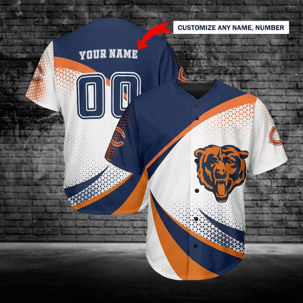 Chicago Bears Personalized Baseball Jersey 033