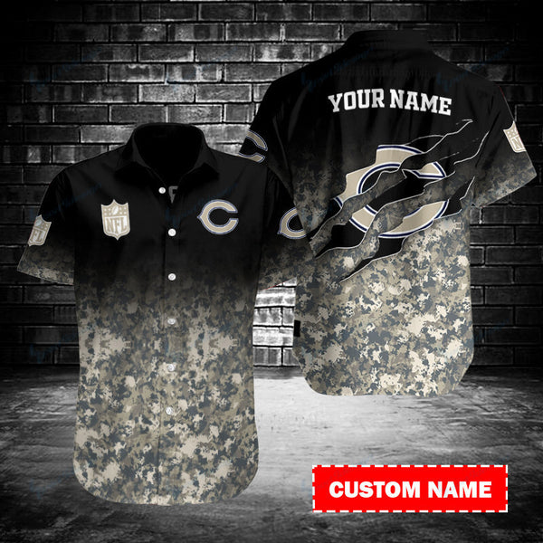 Chicago Bears 2 (38) Personalized Hawaiian Button down shirt