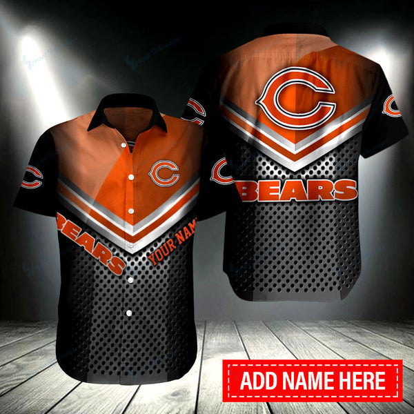 Chicago Bears 2 (39) Personalized Hawaiian Button down shirt