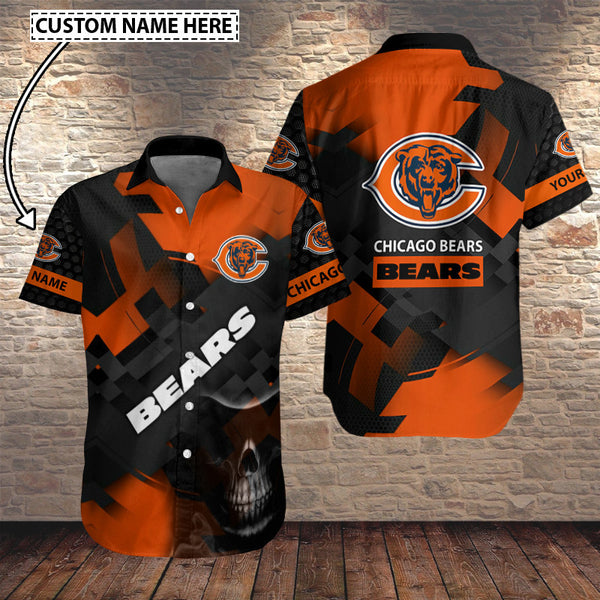 Chicago Bears 2 (42) Personalized Hawaiian Button down shirt