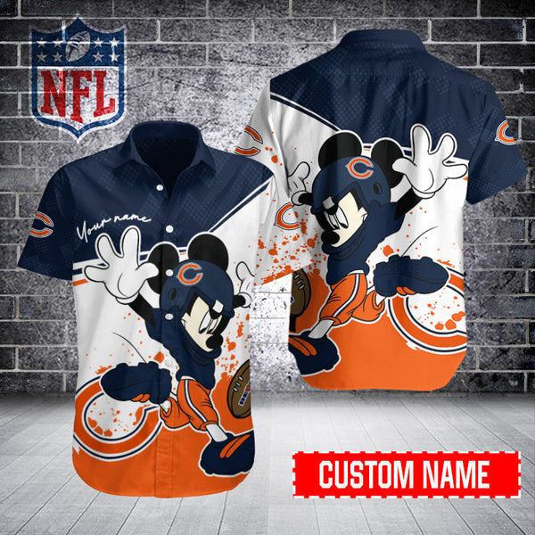 Chicago Bears 2 (43) Personalized Hawaiian Button down shirt