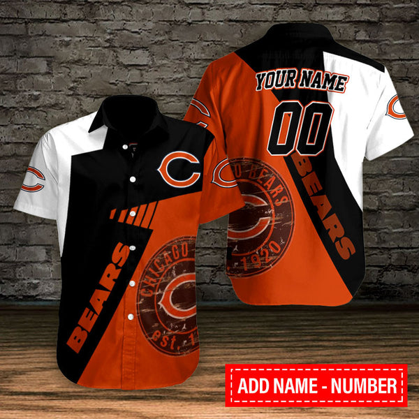 Chicago Bears 2 (45) Personalized Hawaiian Button down shirt