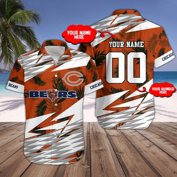 Chicago Bears 2 (48) Personalized Hawaiian Button down shirt