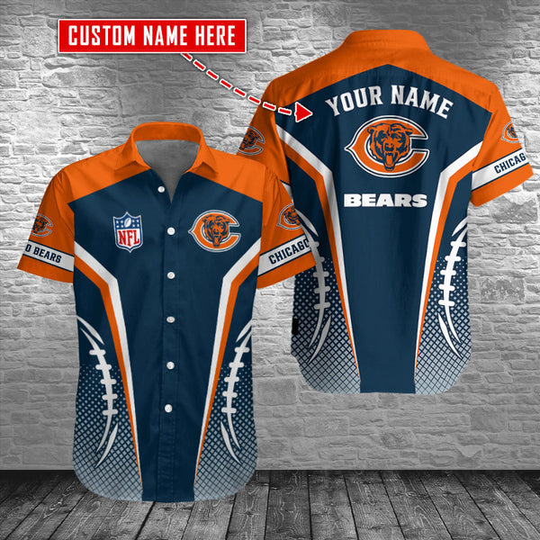 Chicago Bears 2 (49) Personalized Hawaiian Button down shirt