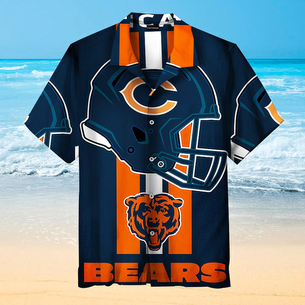 Chicago Bears 2 (51) Personalized Hawaiian Button down shirt