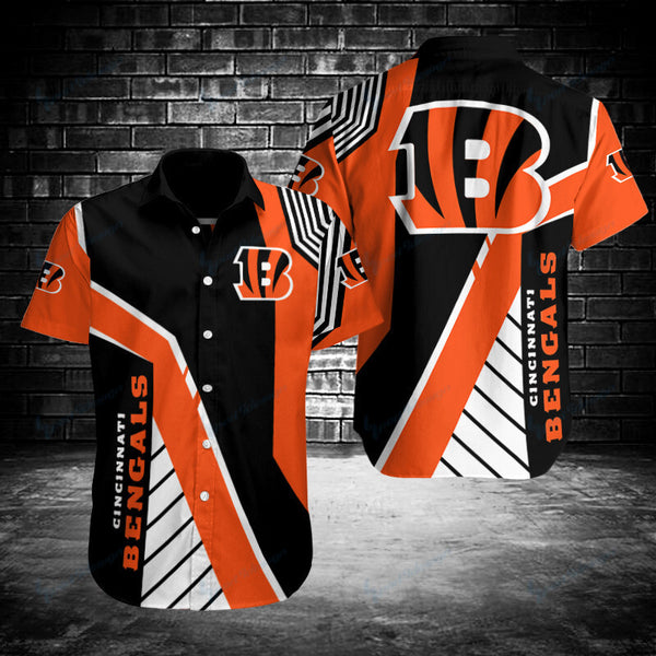 Cincinnati Bengals 2 (10) Personalized Hawaiian Button down shirt