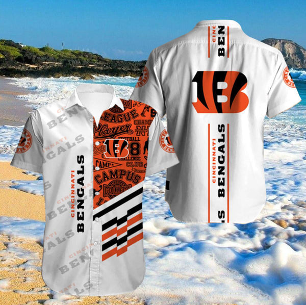 Cincinnati Bengals 2 (19) Personalized Hawaiian Button down shirt
