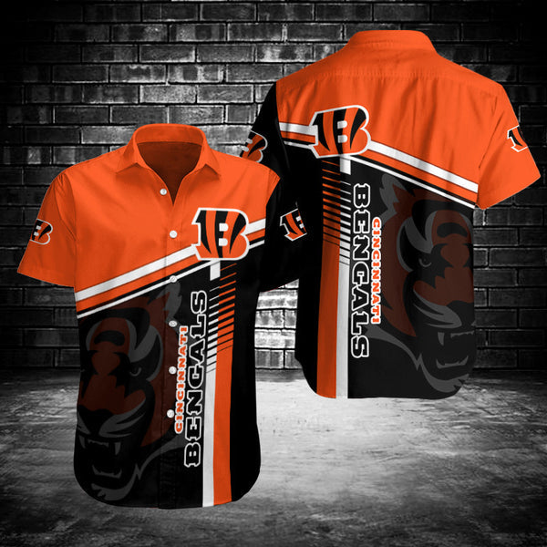 Cincinnati Bengals 2 (24) Personalized Hawaiian Button down shirt
