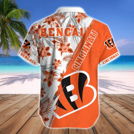Cincinnati Bengals 2 (25) Personalized Hawaiian Button down shirt