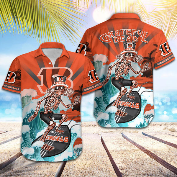 Cincinnati Bengals 2 (27) Personalized Hawaiian Button down shirt