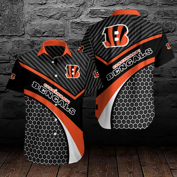 Cincinnati Bengals 2 (34) Personalized Hawaiian Button down shirt
