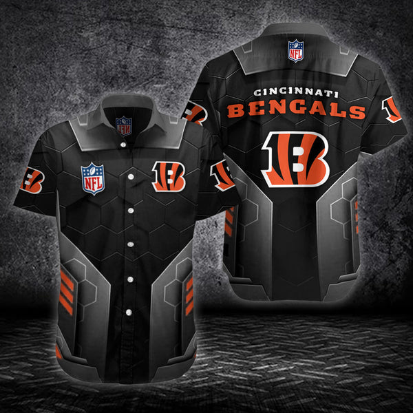Cincinnati Bengals 2 (44) Personalized Hawaiian Button down shirt