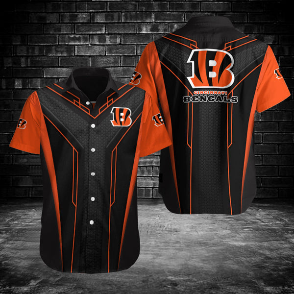 Cincinnati Bengals 2 (45) Personalized Hawaiian Button down shirt