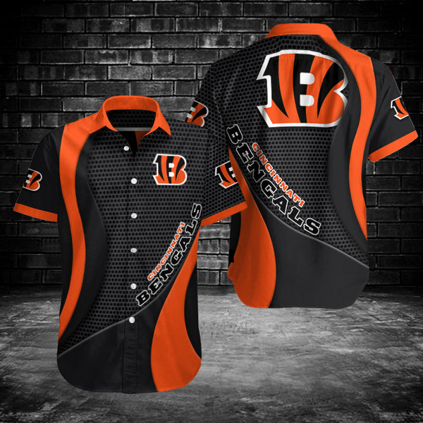 Cincinnati Bengals 2 (47) Personalized Hawaiian Button down shirt