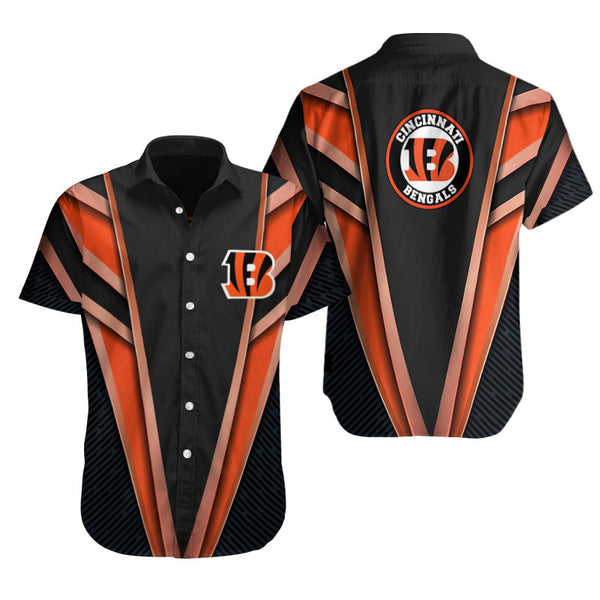 Cincinnati Bengals 2 (52) Personalized Hawaiian Button down shirt