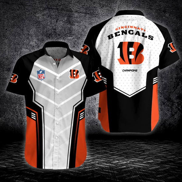 Cincinnati Bengals 2(53) Personalized Hawaiian Button down shirt