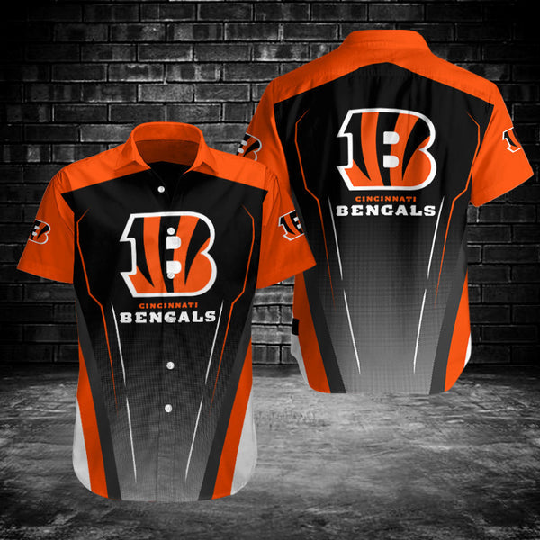 Cincinnati Bengals 2 (54) Personalized Hawaiian Button down shirt
