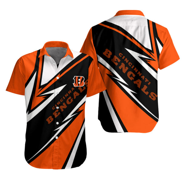Cincinnati Bengals 2 (58) Personalized Hawaiian Button down shirt